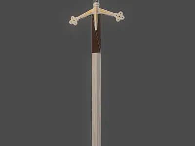 Scottish Claymore Low-poly 3D model