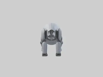 Robot version of a robot hippopotamus model 3D model