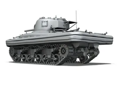 M4A1 Sherman - Duplex Drive  3D model