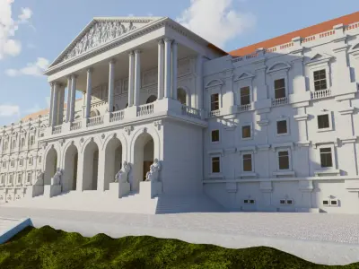 Assembleia da Republica Lisbon Portugal 3D model