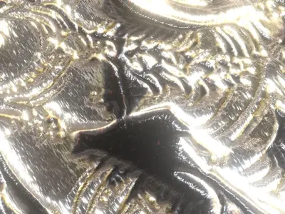 Ancient oriental sacre decorative basrelief Low-poly 3D model