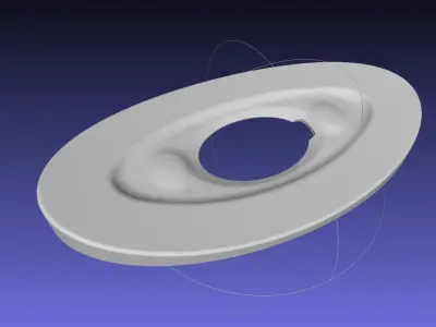 3D-Printable Airplane Window Screen Frame 3D print model