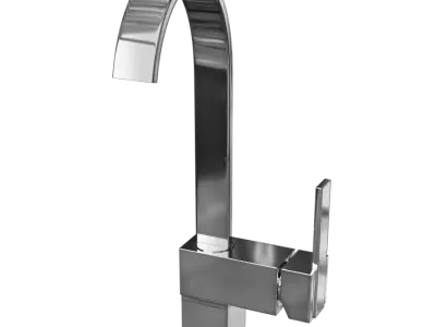  Rounded Modern Stainless Steel Kitchen Tap Model 