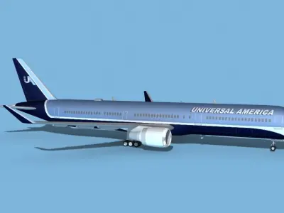 Boeing 767-400 Universal Charters 3D model