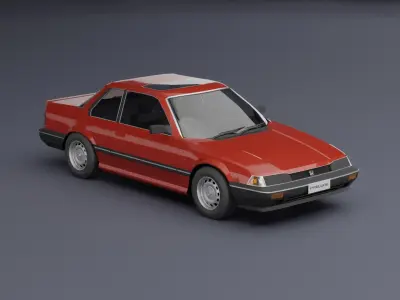 Honda Prelude Free low-poly 3D model