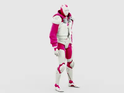 CYBORGTOPIA B-5  Rigged for Unreal Engine - Unity - MIXAMO 3D model