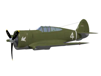 Curtiss Wright P36 Hawk75 A5 3D model