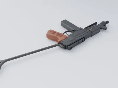 OTs-9 from Call of Duty Cold War 3D Model Low-poly 3D model