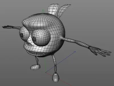 Cartoon fly 3D model