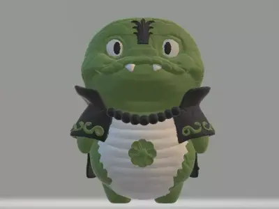 crocodile character 3D print model