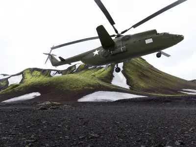 mil mi 6 hook 3D model