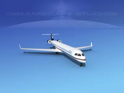 Bombardier CRJ1000 Liberty Air 3D model
