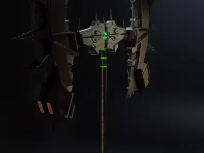 Double Sided Viking Axe Low-poly 3D model