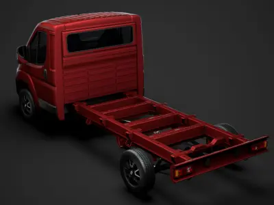 Fiat Ducato Chassis Truck Single Cab 3800WB 2020 3D model