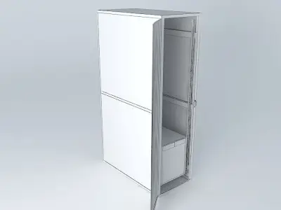 Huawei Cabinet with E9000 Server Hosting Platform Free 3D model