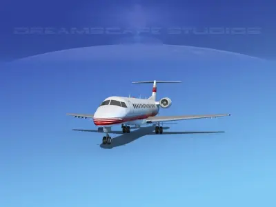 Embraer ERJ-140 Corporate 4 3D model