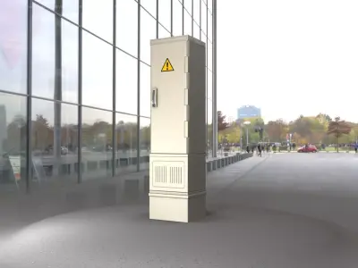 Electrical Distribution Cabinet 89 Low-poly 3D model