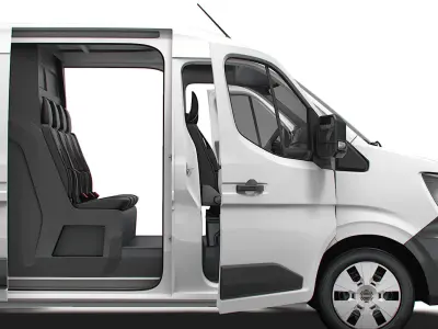 Nissan Interstar L2H2 CrewCab Van HQ Interior 2024 3D model