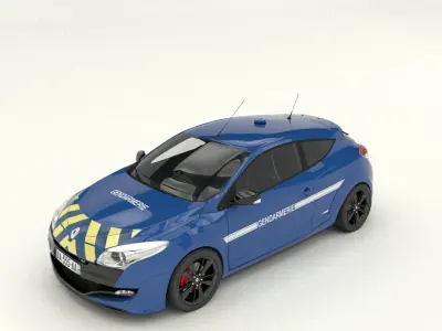 gendarmerie Renault Megane RS 3D model
