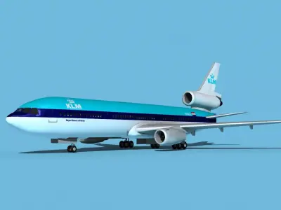 McDonnell Douglas MD-11 KLM 3D model