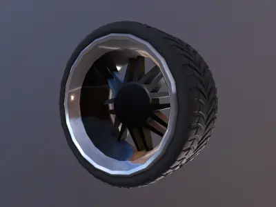 Tire Sport Free low-poly 3D model
