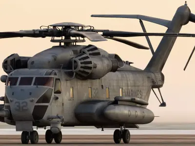 Sikorsky CH-53E Super Stallion Helicopter 3D model