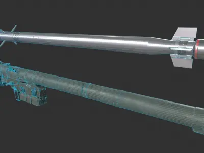 IGLA 9K38 Low-poly 3D model