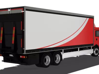 Cargo Truck Low-poly 3D model purchase