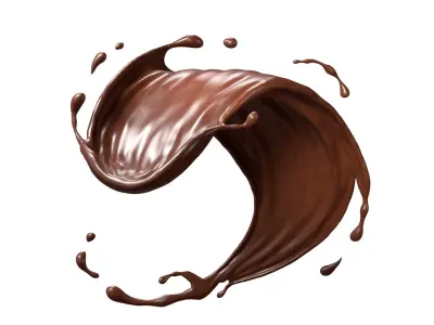 Chocolate Splash Free 002 3D model