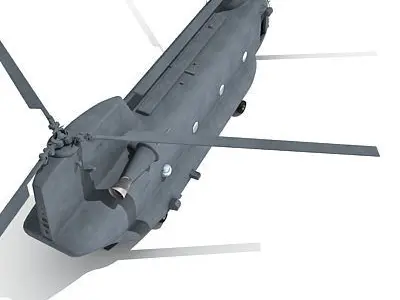 Military Chinook Helicopter 3D model