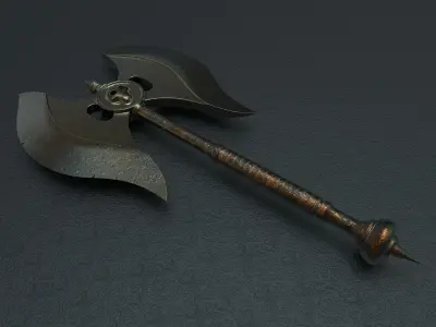 Battle axe 1  3D model