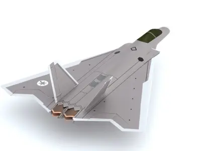 Lockheed Martin FB-22 - STRIKE RAPTOR - Low-poly 3D model