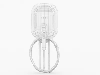 Emporia Smart Home Wall Mount EV Charger 3D model