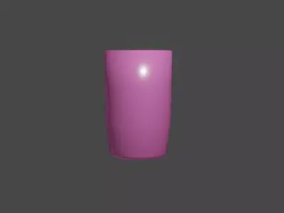 Plastic cups Free low-poly 3D model
