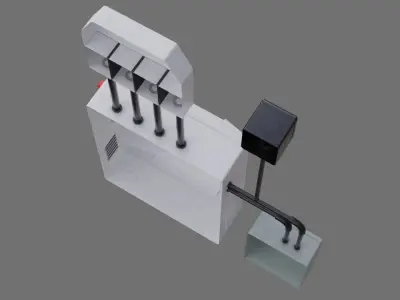 Fuse Box 1A Low-poly 3D model
