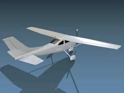  Cessna 182 skylane aircraft 3D model