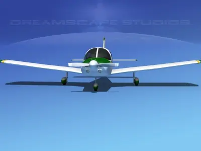 Piper PA-28 V14 3D model