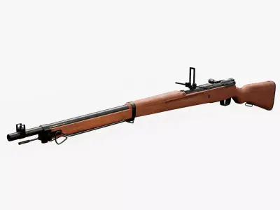 Arisaka Type 99 Low-poly 3D model