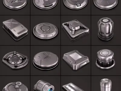 Sci Fi KitBash 03 3D model