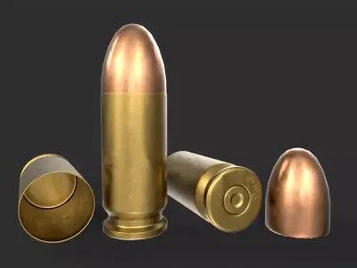 9mm Bullet 3D model