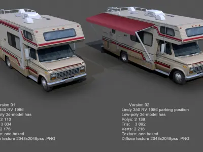 Lindy 350 RV 1986 3D model