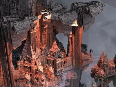 Dragon landing pad Jet City Kit bash 3D model