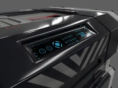 Sci-fi crate 3D model