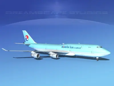 Boeing 747-8I Korean Air Cargo 3D model