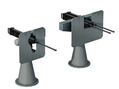 50 Caliber Machine Gun 3D model