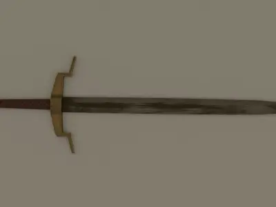 Long Sword Free low-poly 3D model