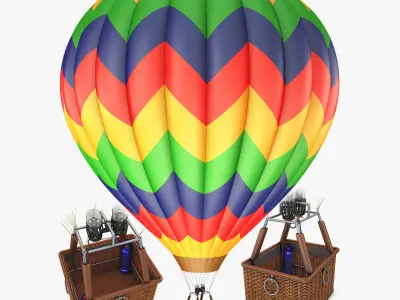 Hot Air Balloon v 2 3D model