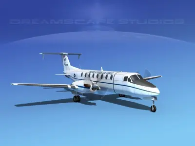 Beechcraft C-12J Huron  V03 USAF 3D model