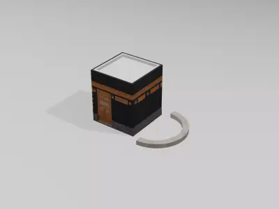 Kaaba Low-poly 3D model