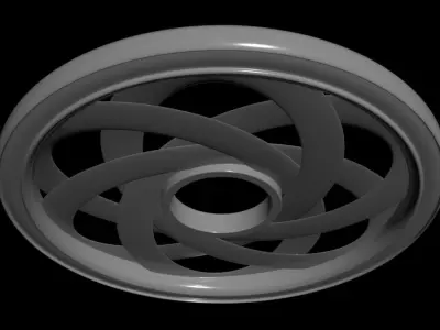 Ultra Silent HexaToroidal Propeller - Concept 3D model